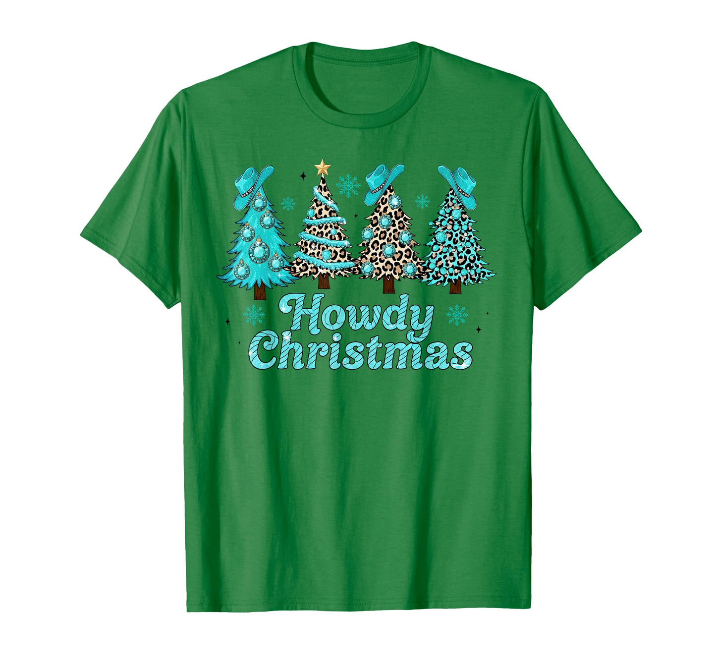 Funny Howdy Christmas Cowboy Western Xmas Women Men T-Shirt