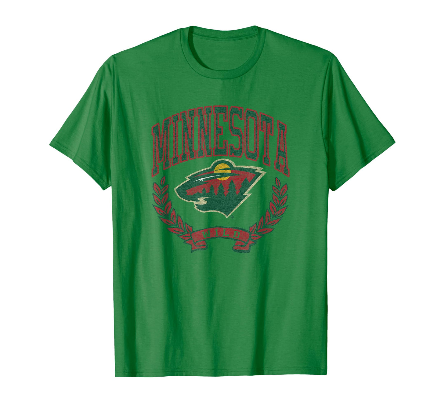 Minnesota Wild Vintage Victory Gray Officially Licensed T-Shirt