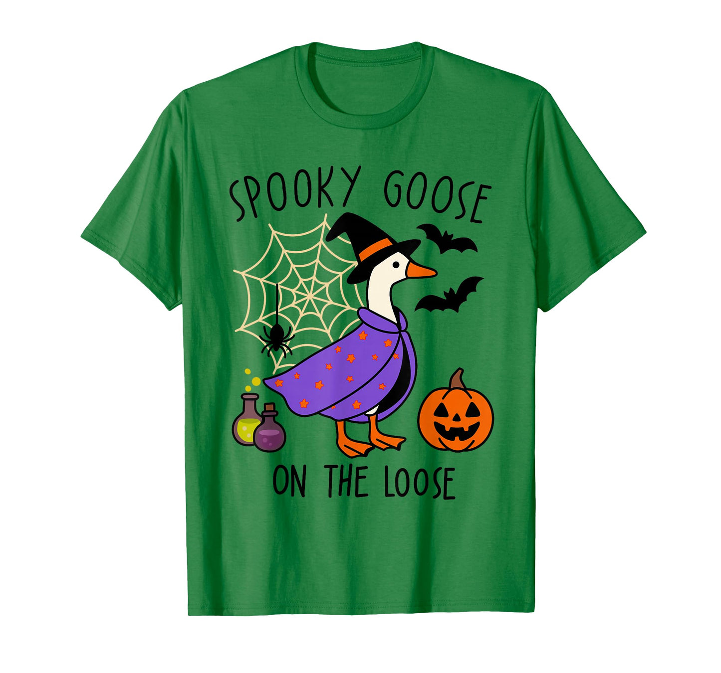 Spooky Goose On The Loose Just A Spooky Goose Halloween T-Shirt