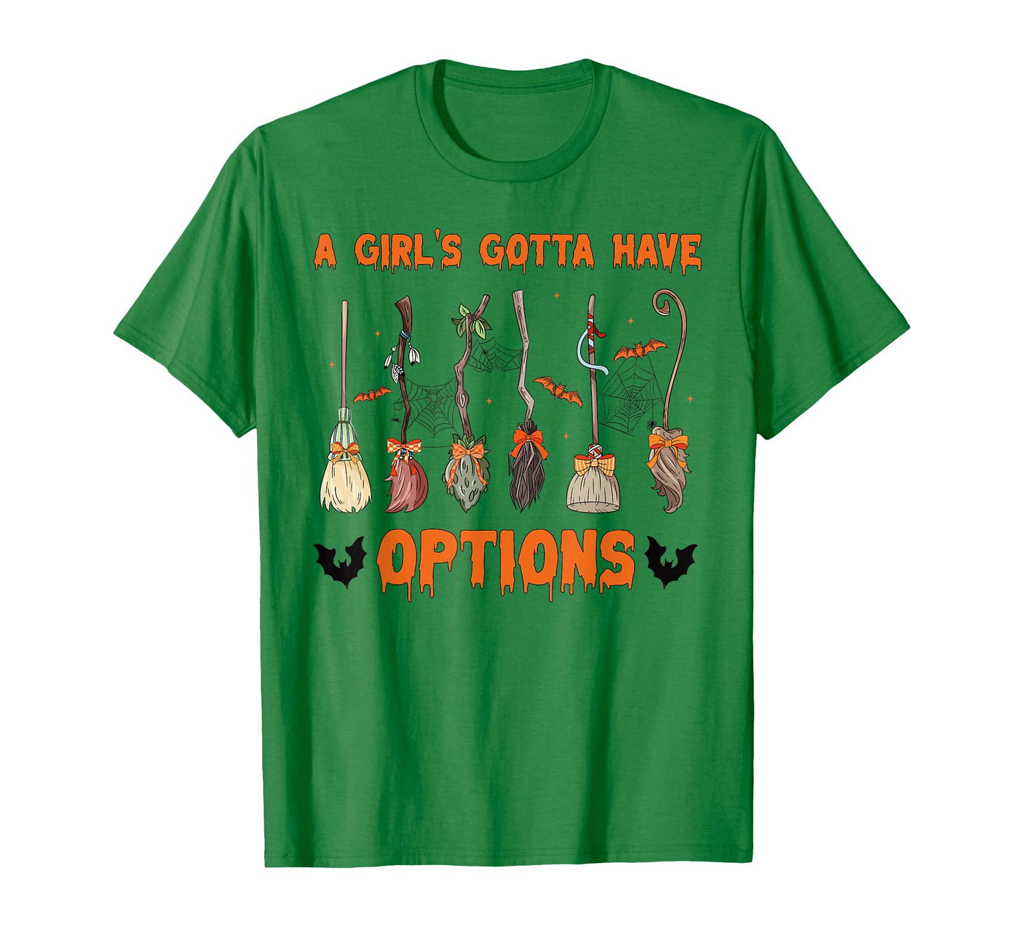 Retro A Girl’s Gotta Have Options Spooky Witches Halloween T-Shirt