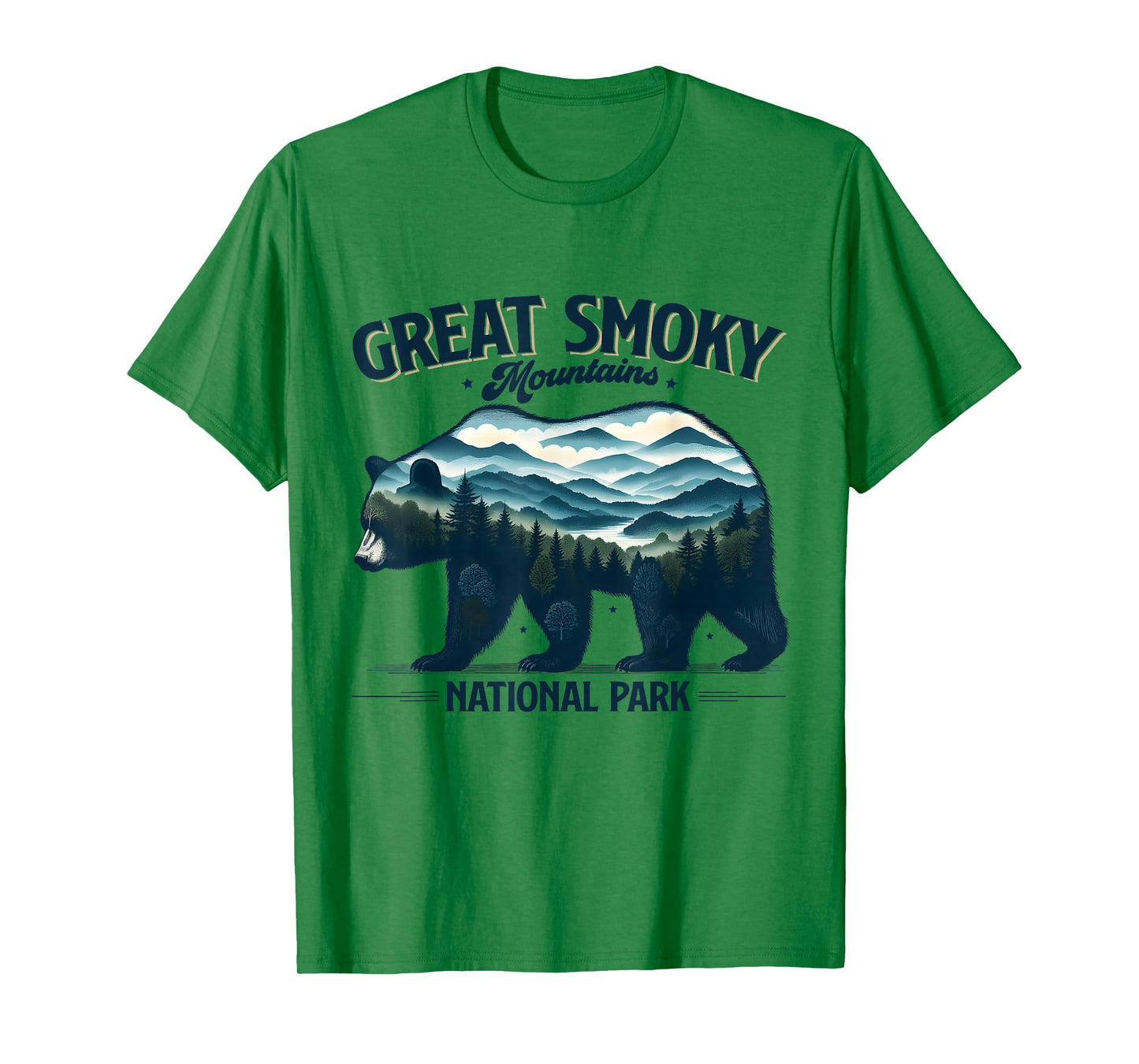 Hiking Camping Great Smoky Mountains National Park Bear T-Shirt