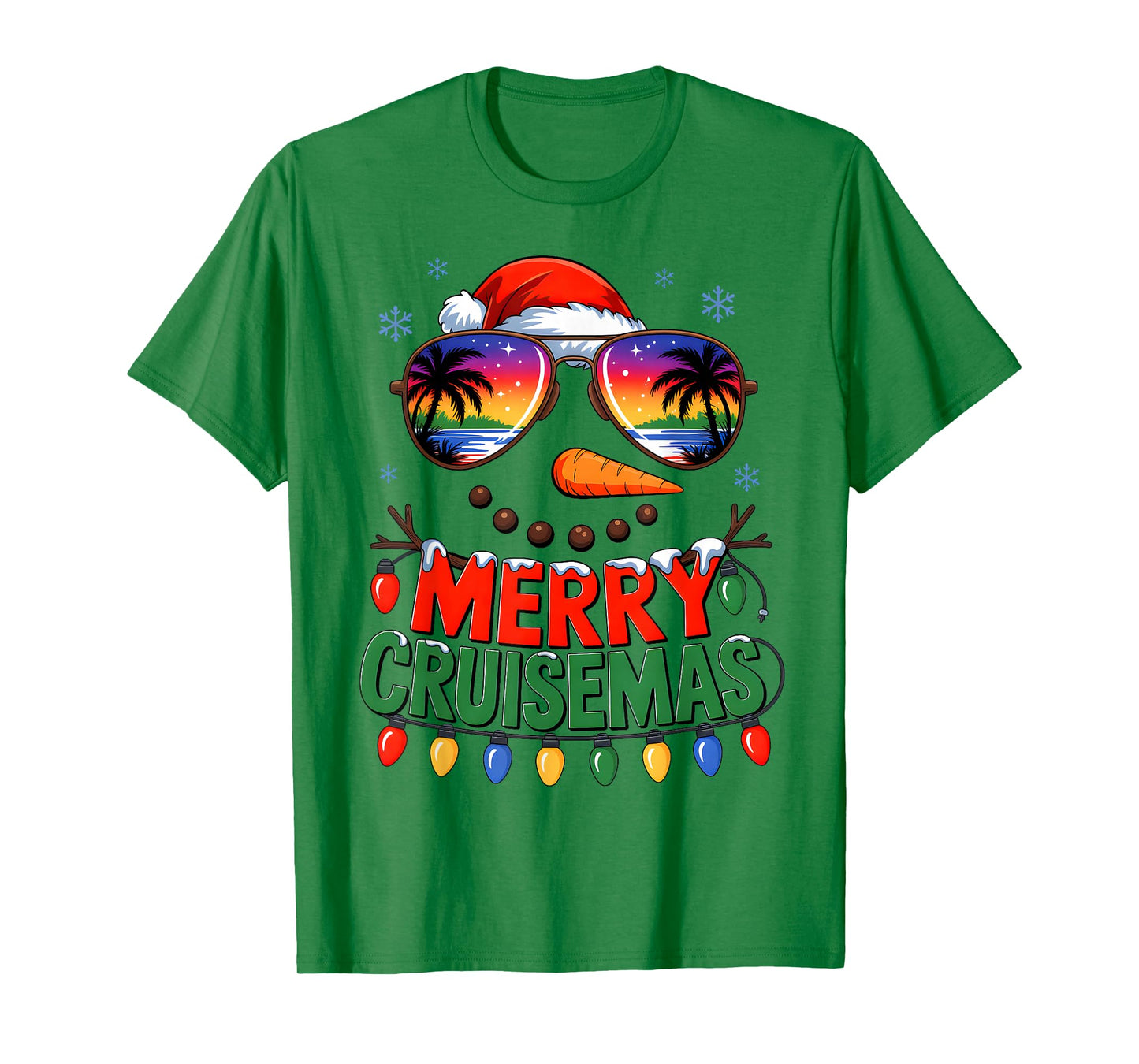 Merry Cruisemas 2025 Christmas Santa Snowman Cruise Family T-Shirt