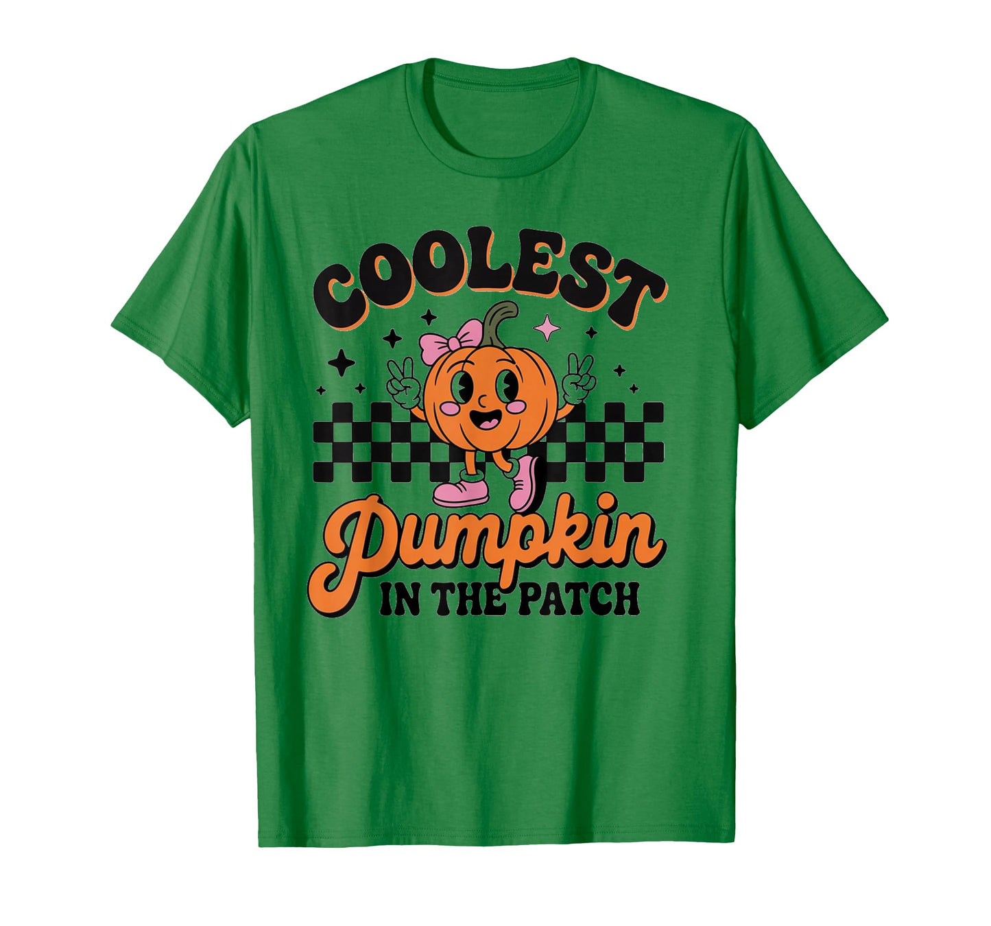 Groovy Coolest Pumpkin in The Patch Halloween for Kids Boys T-Shirt