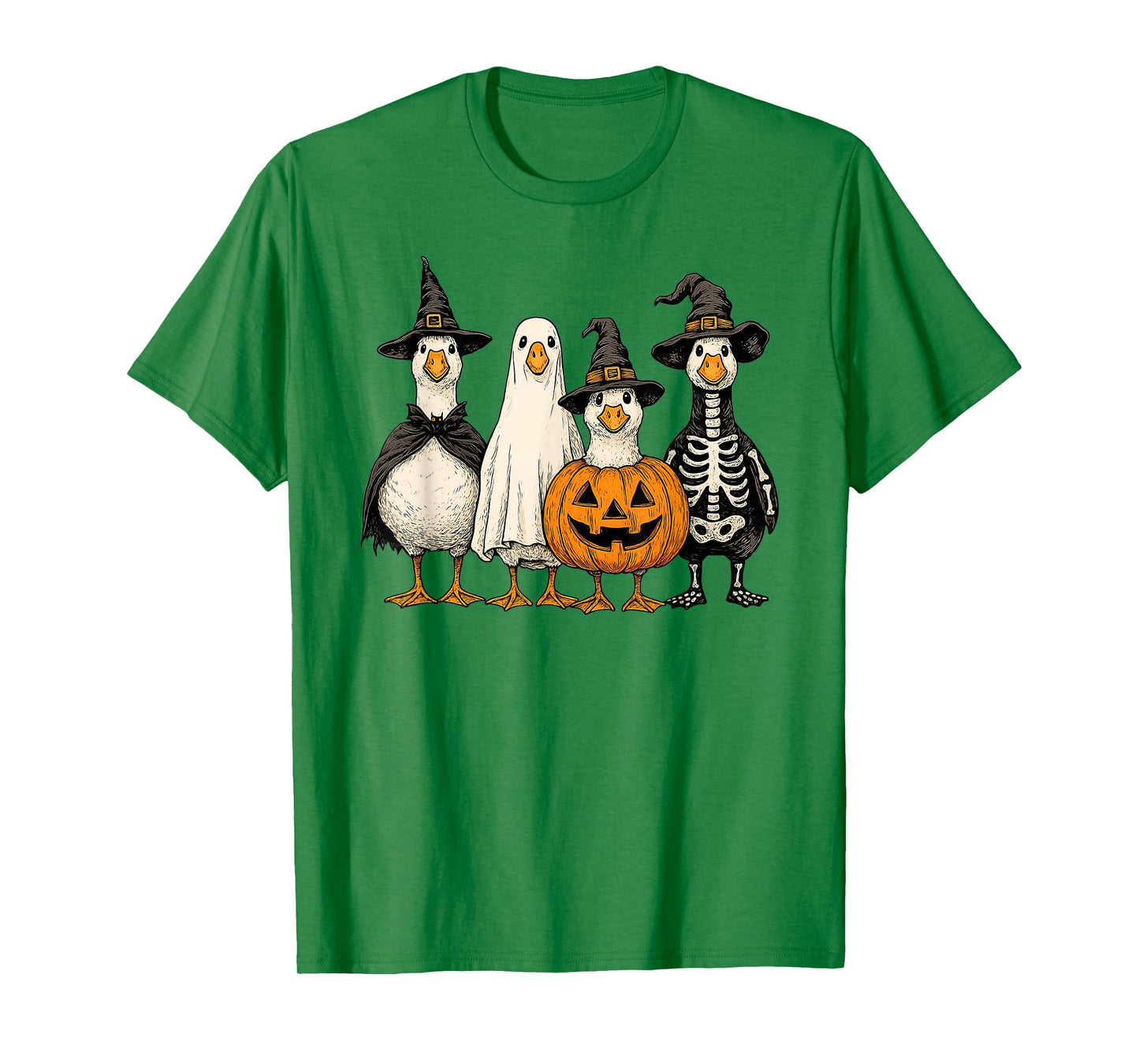 Halloween Duck Ghost Pumpkin T-Shirt