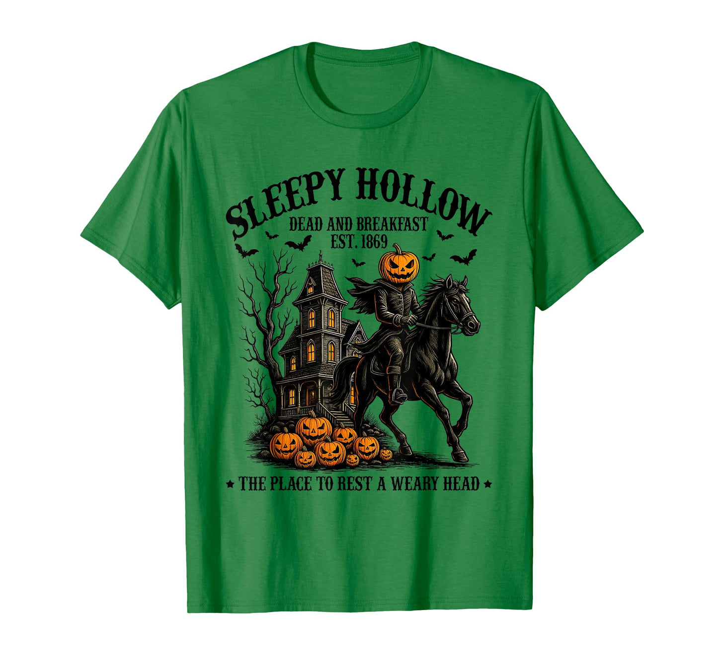 Sleepy Hollow Dead and Breakfast Est 1869 Headless Horseman T-Shirt