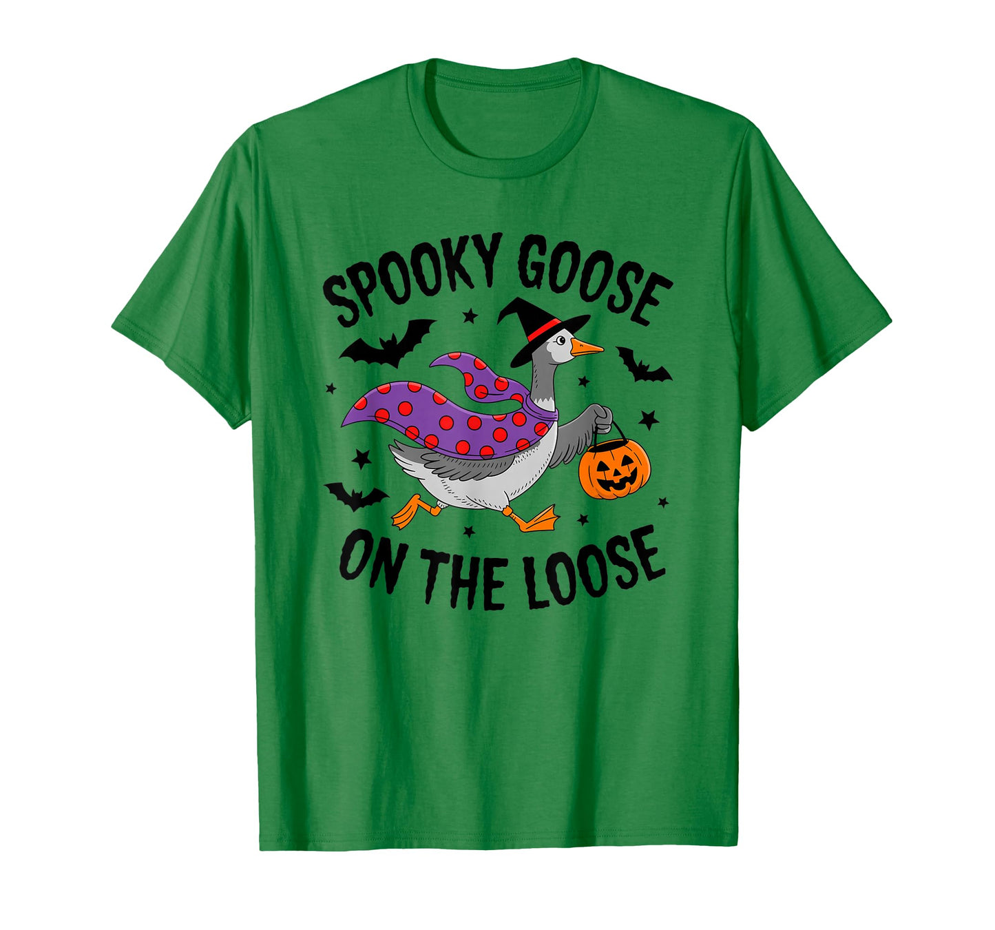Spooky Goose on The Loose Halloween Costume Fun T-Shirt