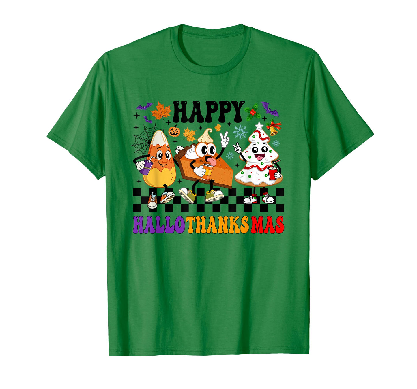 Halloween Thanksgiving Happy Hallothanksmas Season Coffee T-Shirt