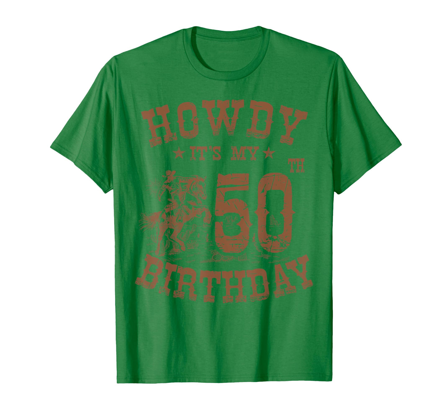 Howdy It's My 50th Birthday Western Cowboy 50 Years Old Bday T-Shirt