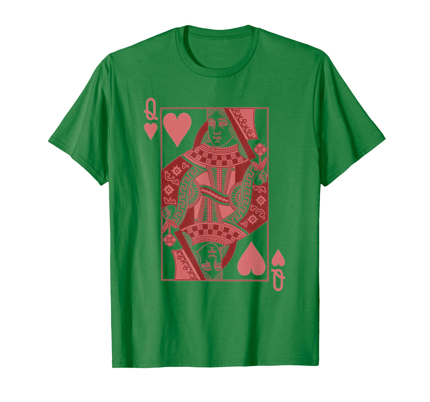 Queen Of Hearts Valentines Day Cool V-Day Couple Matching T-Shirt