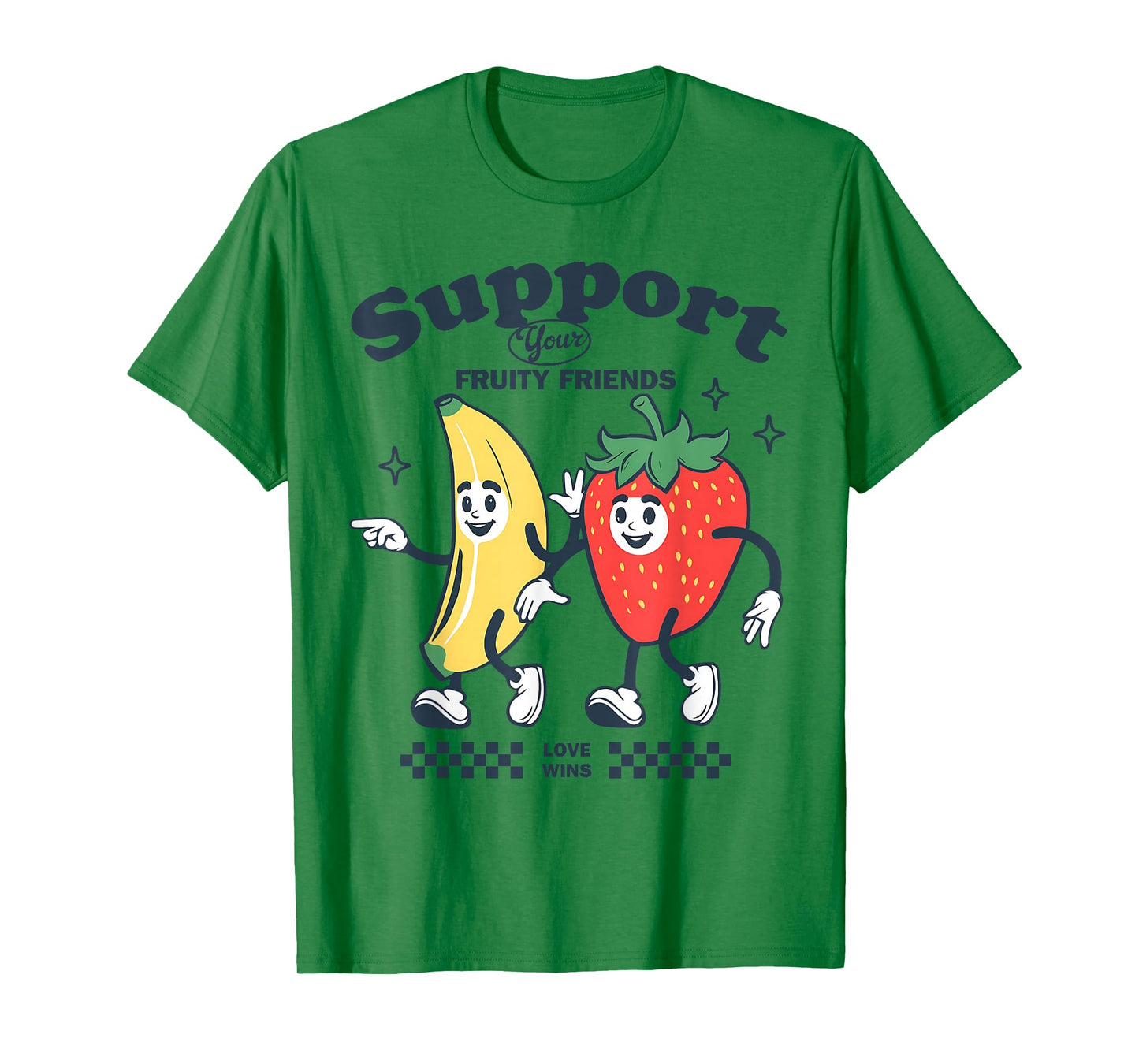 Funny Pride Support Your Fruity Friend LGBTG Gay Lesbian T-Shirt
