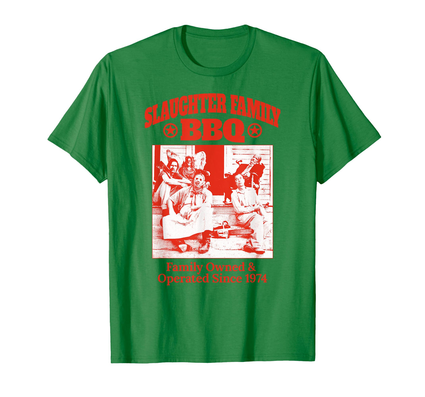 The Texas Chainsaw Massacre Front Back Slaughter Family BBQ T-Shirt