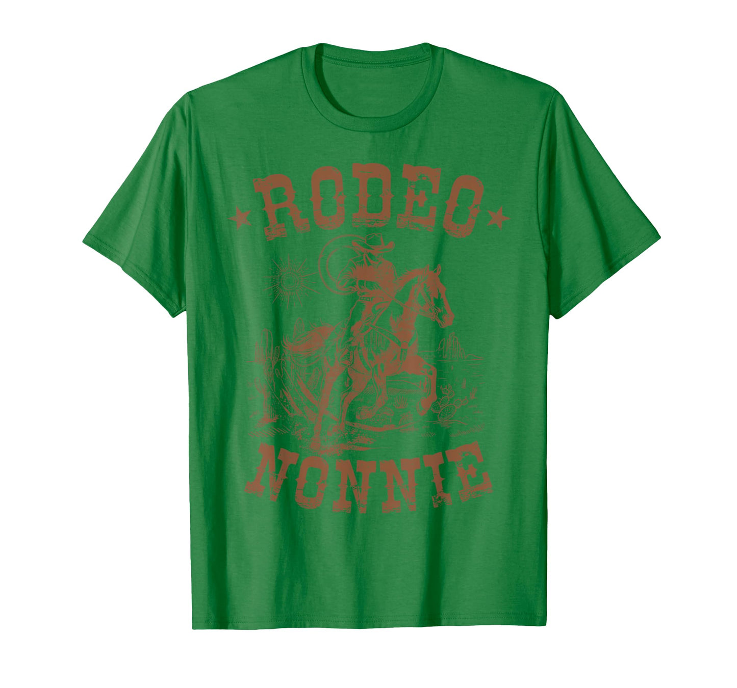 Rodeo Nonnie Western Cowboy Family Matching Mother's Day T-Shirt