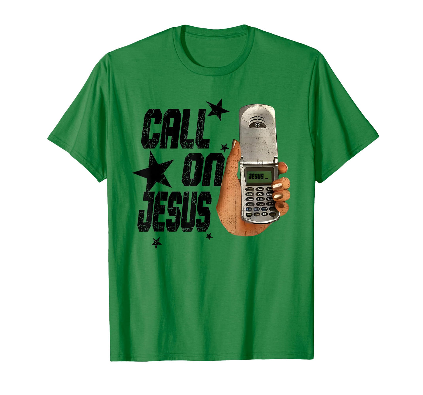 Call on Jesus flip Phone Christian Faith Design T-Shirt