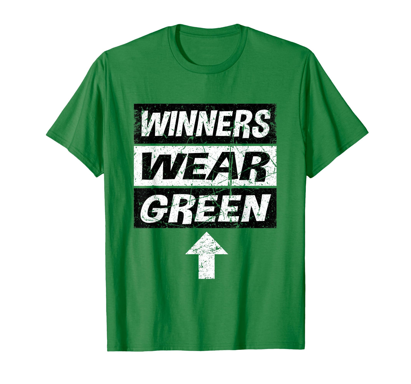 Retro Winners Wear Green Team Spirit Week Shirt Game T-Shirt