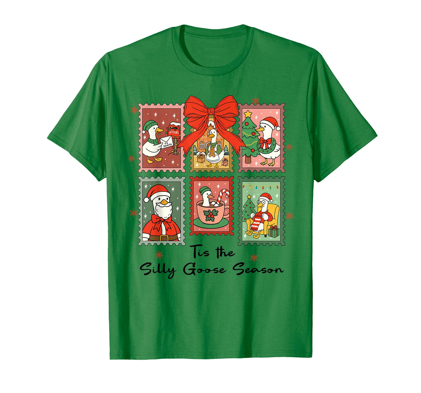 'Tis The Silly-Goose Season, Silly-Goose Santa Christmas T-Shirt