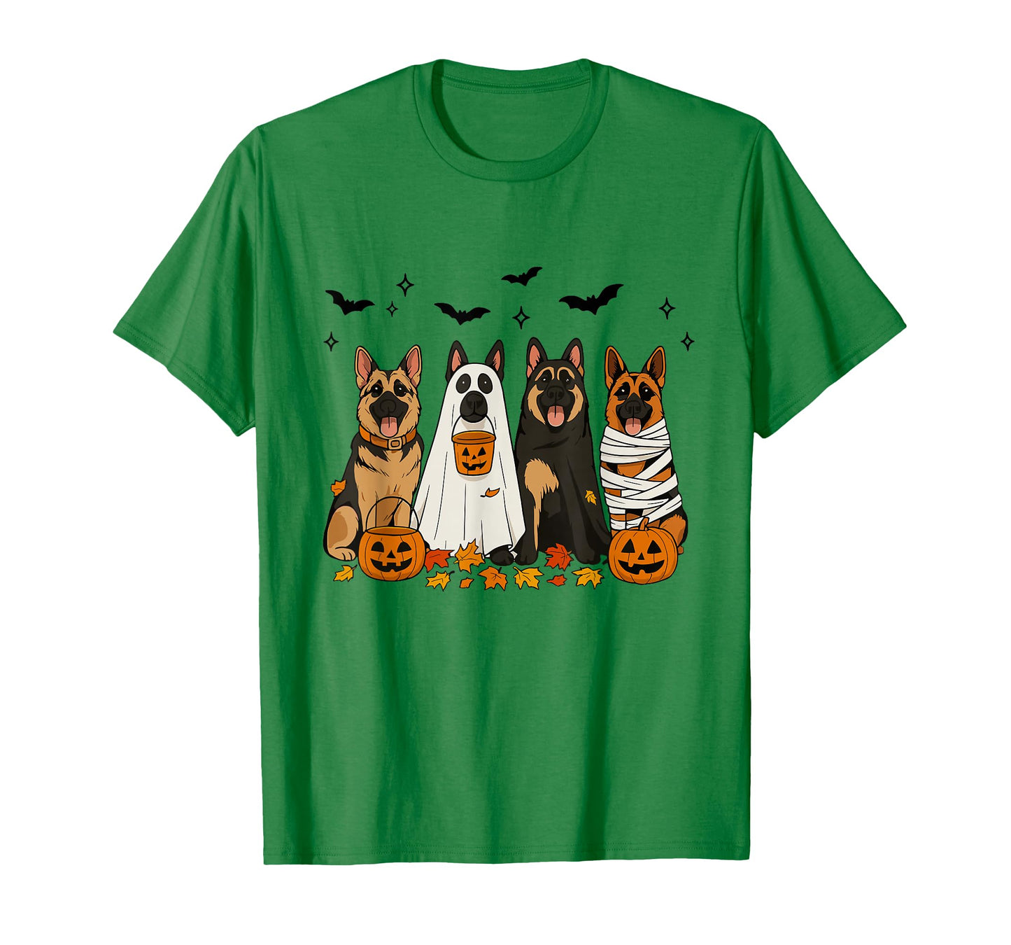 Fall German Shepherd Halloween Witch German Shepherd Dog Mom T-Shirt