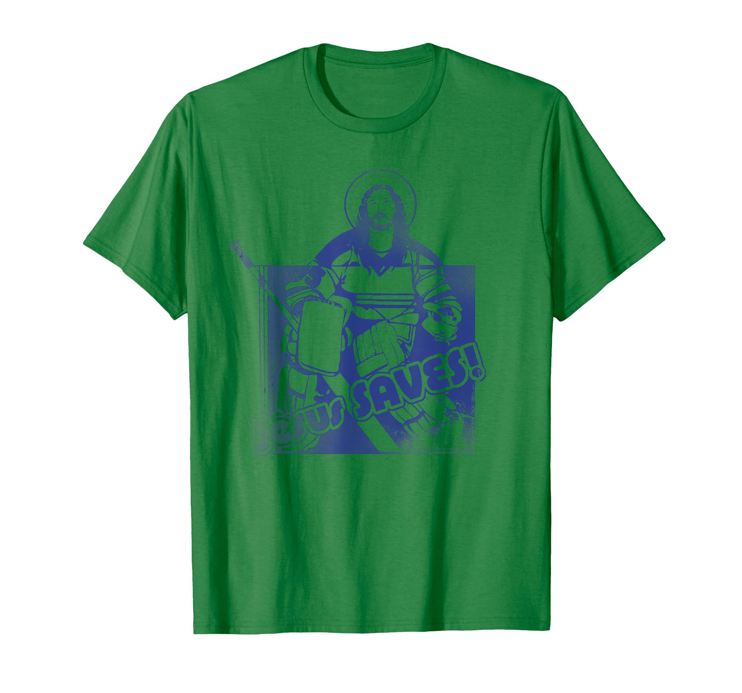 Jesus Saves Funny Hockey Adult T Shirt T-Shirt