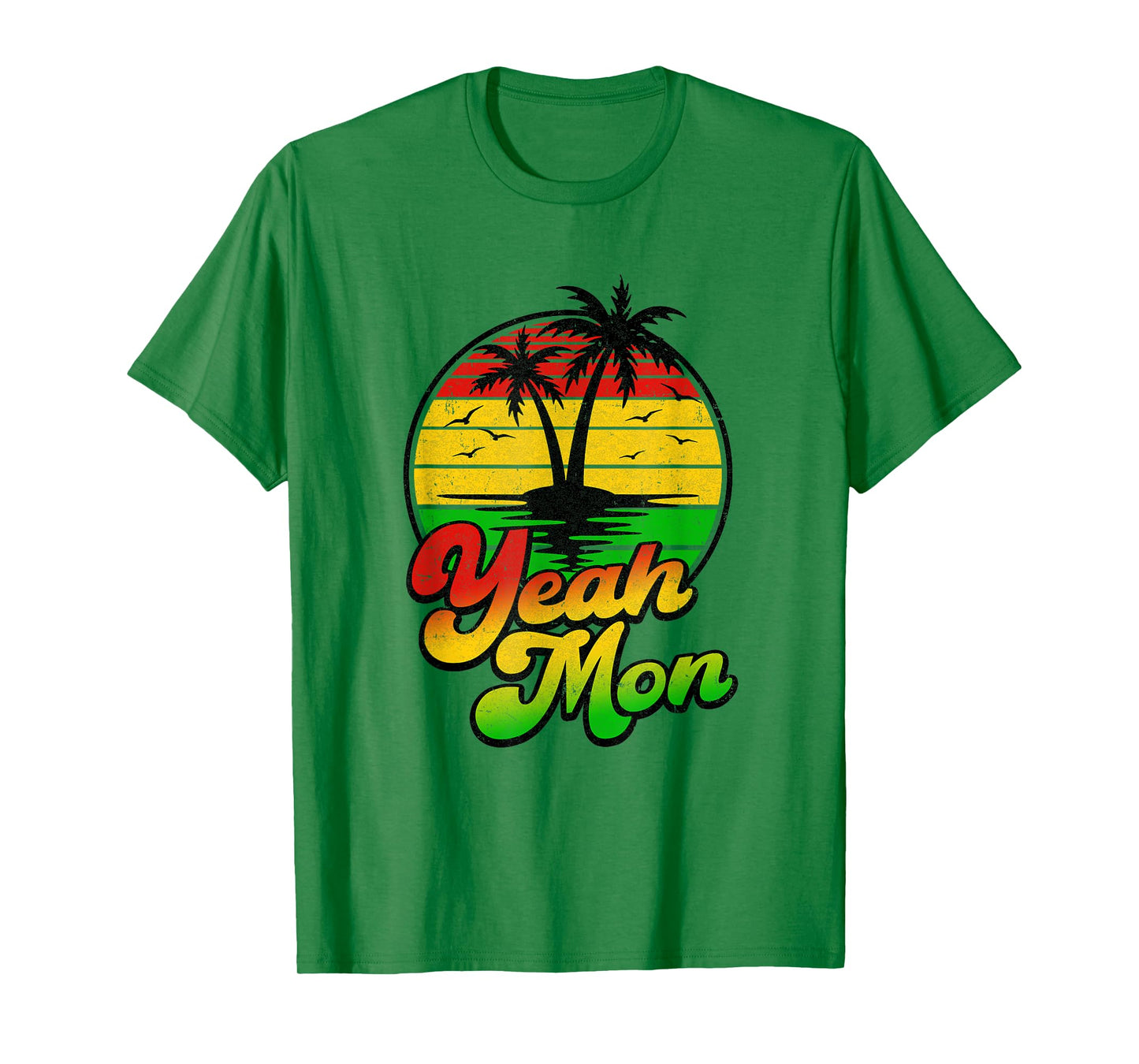 Yeah Mon Vintage Jamaica Summer Vacation Jamaican Retro T-Shirt