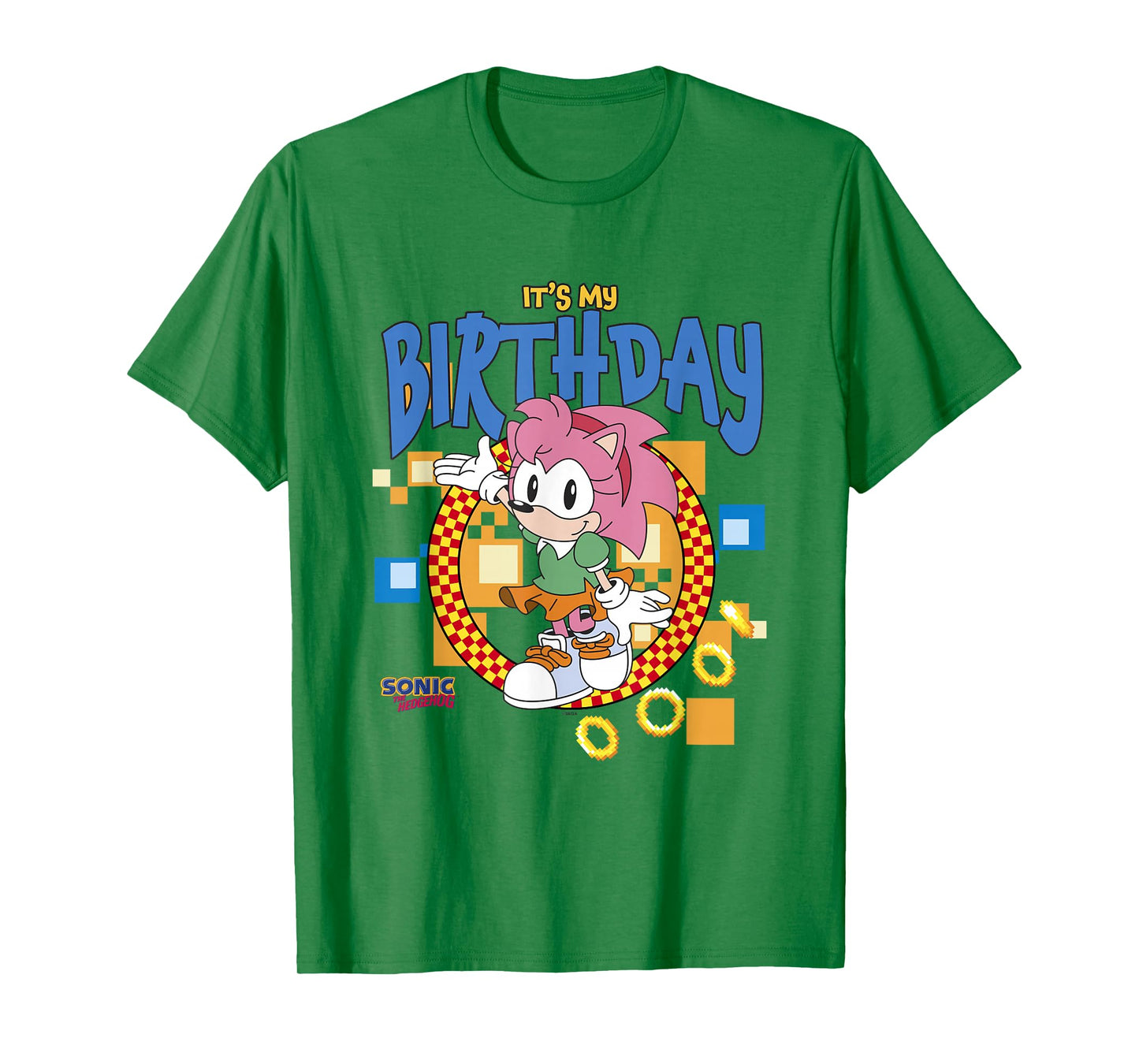 Sonic The Hedgehog Birthday It's My B-Day Amy Rose T-Shirt