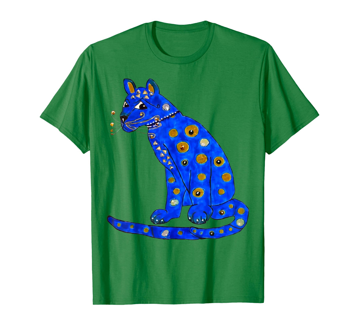Cute Pet In My Heart Unisex-Adults Blue Ugly Blue Cat T-Shirt