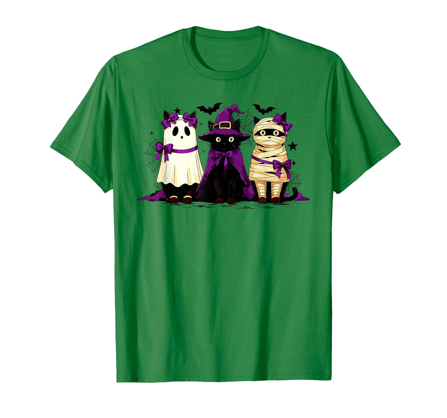 Retro Black Cat Witch Scary Halloween Coquette Women Men T-Shirt