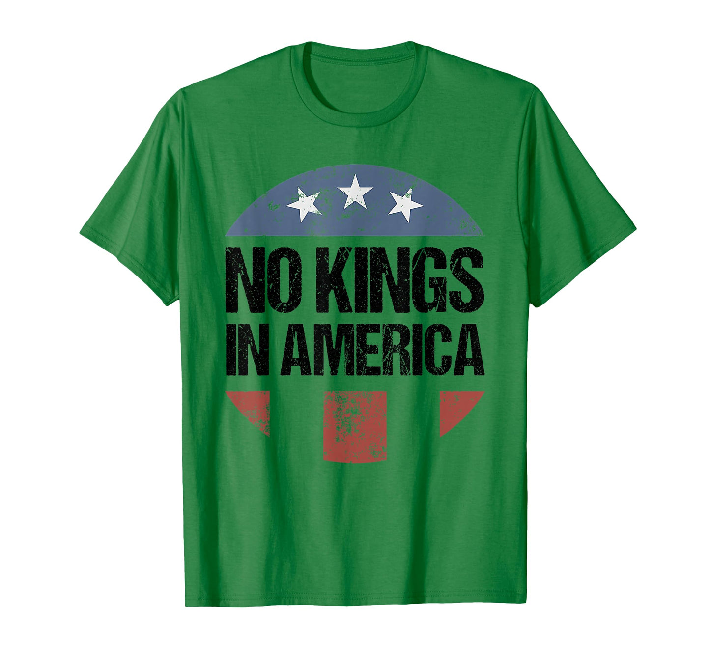 No Kings in America Vintage Patriotic No Kings T-Shirt