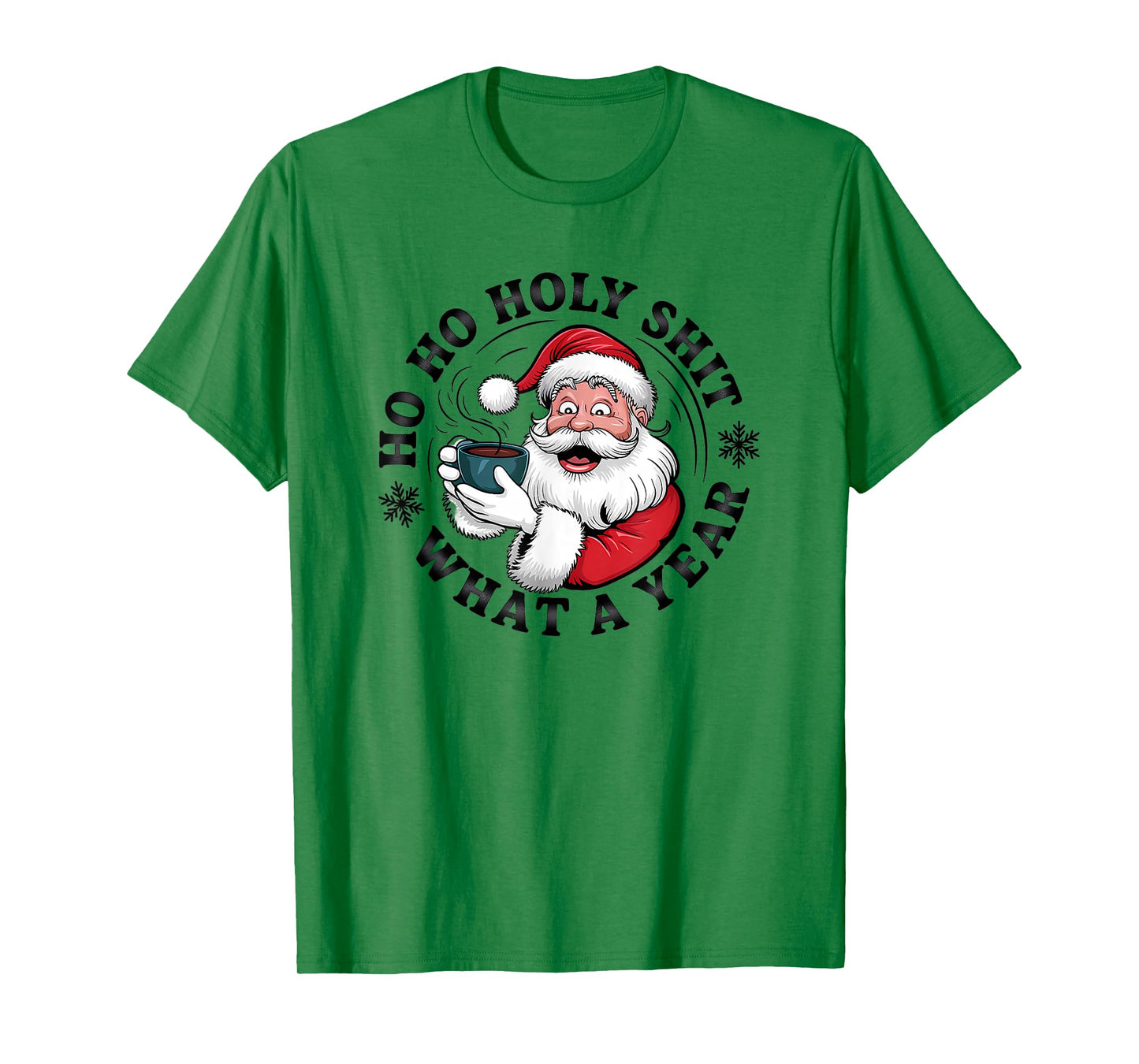 Funny Santa Coffee Christmas Holiday Fun T-Shirt
