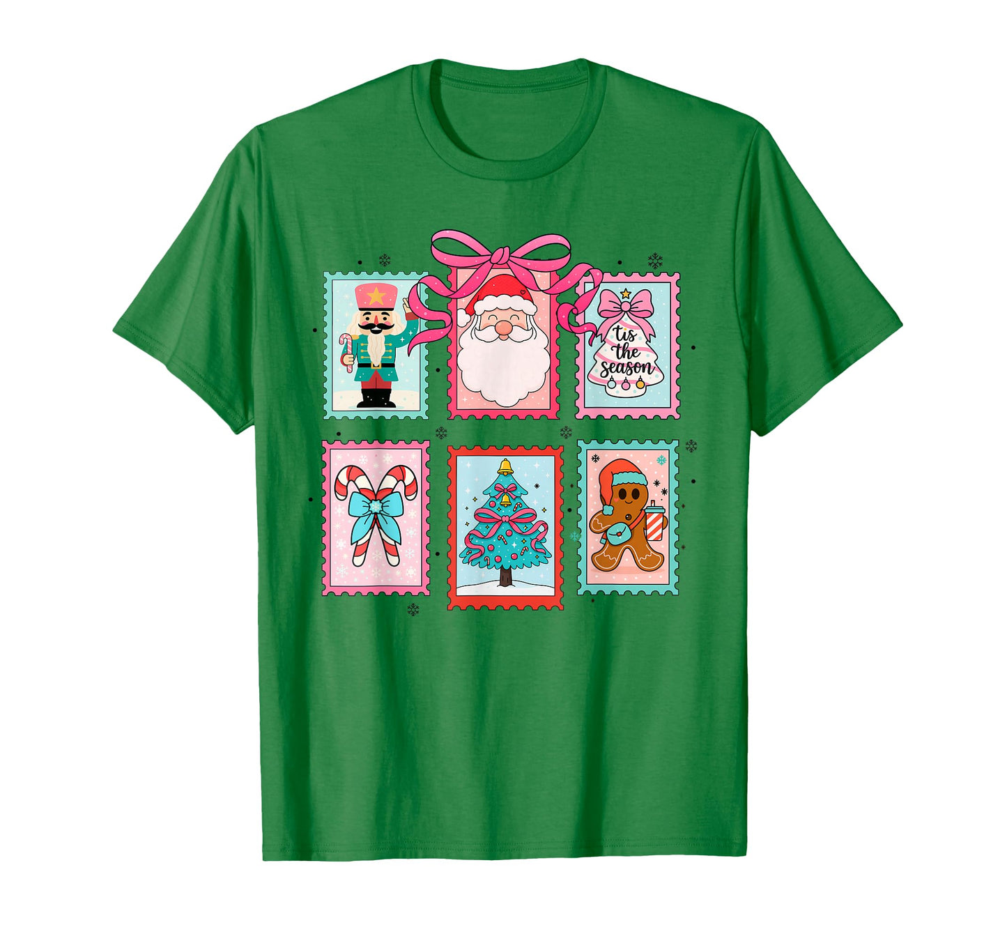 Coquette Christmas Merry Christmas Tis The Season Girly T-Shirt