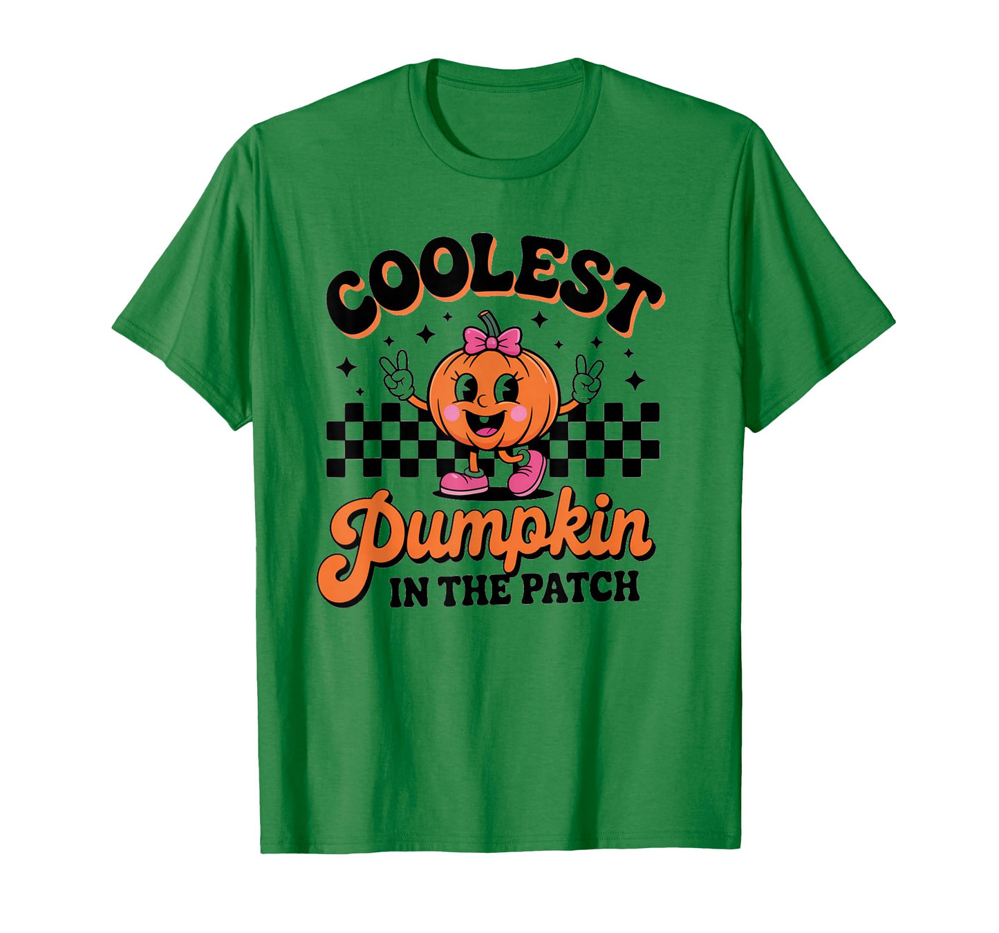 Groovy Coolest Pumpkin in The Patch Halloween for Kids Boys T-Shirt