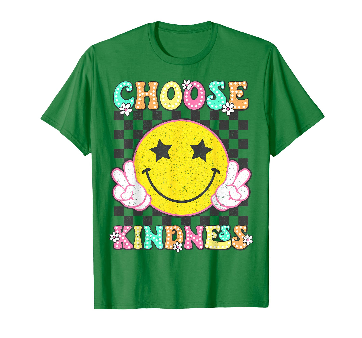 Choose Kindness Retro Groovy Be Kind Inspirational Kids T-Shirt