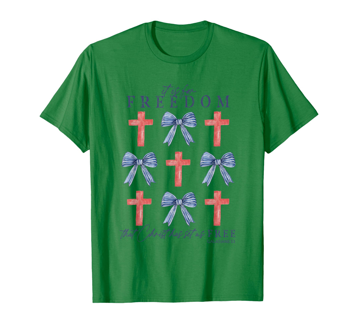 It Is For Freedom That Christ Has Set Us Free Coquette T-Shirt