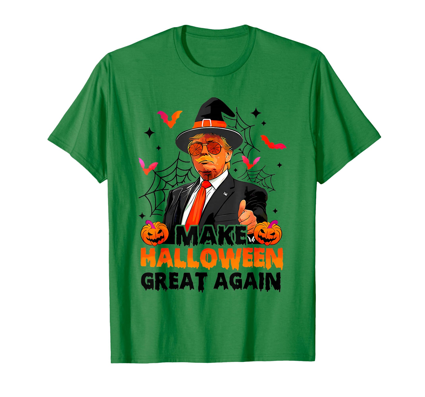 Make Halloween Great Again Funny Trump Spooky Trick Or Treat T-Shirt