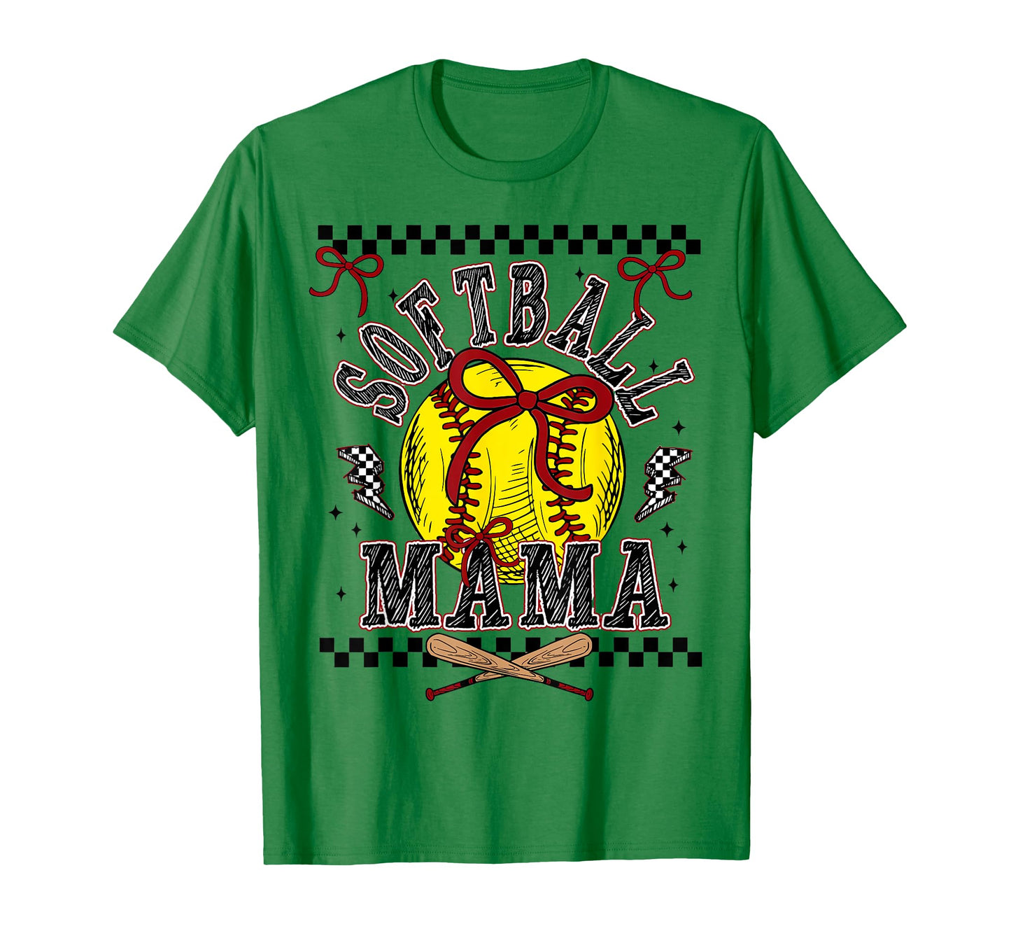Softball Mama Coquette Softball Game Day Softball Mom Mother T-Shirt