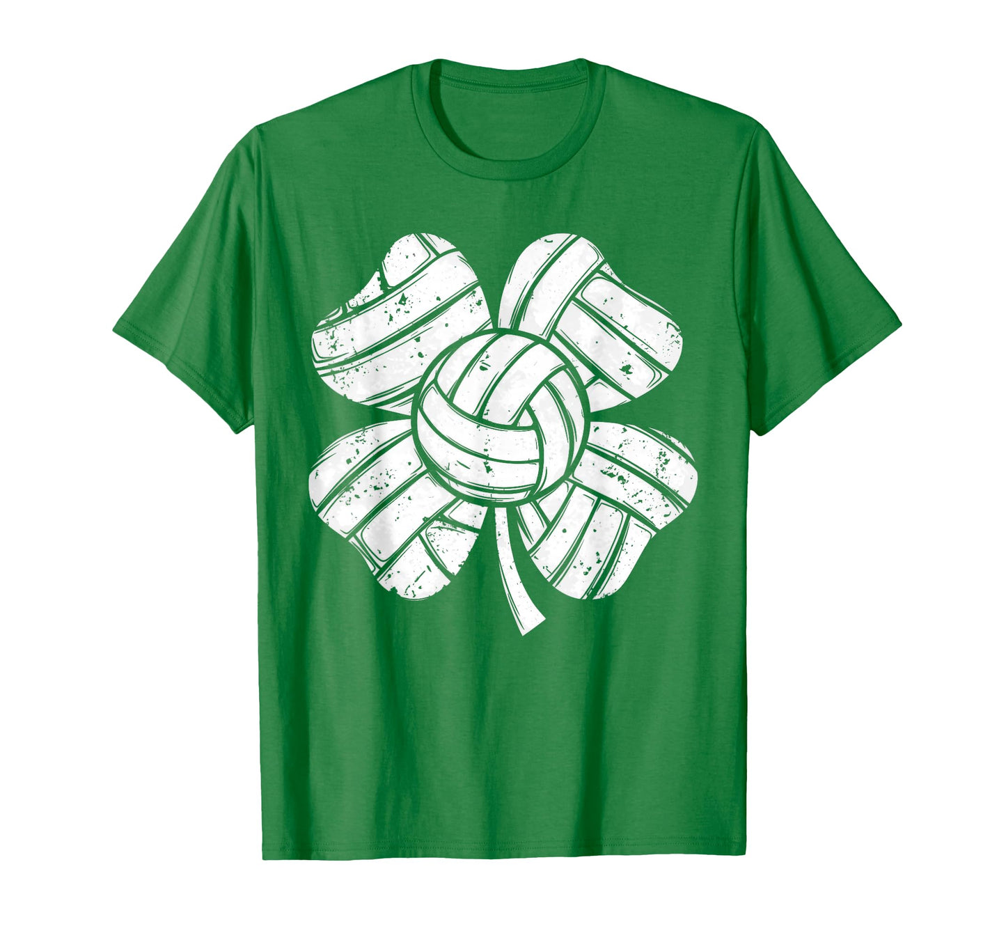 Volleyball St Patricks Day Boys Girls Men Women Shamrock T-Shirt