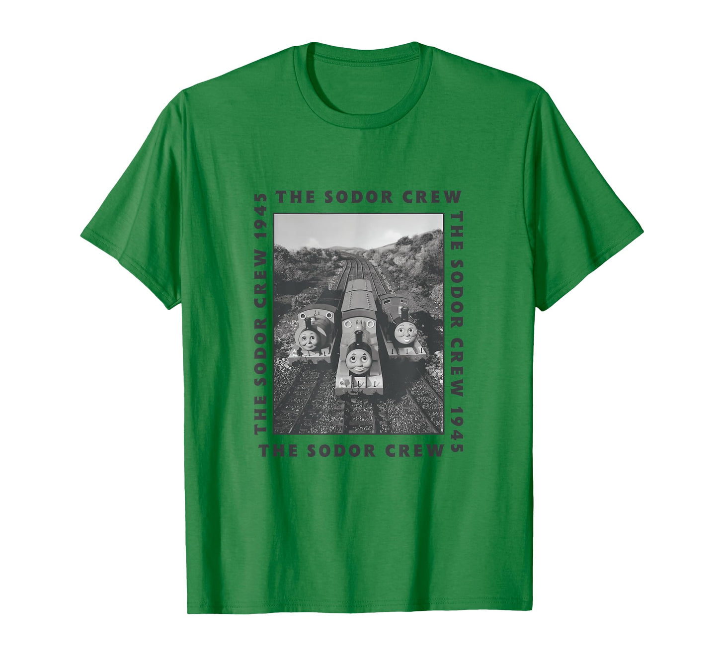 Thomas & Friends - The Sodor Crew Black and White Photo T-Shirt