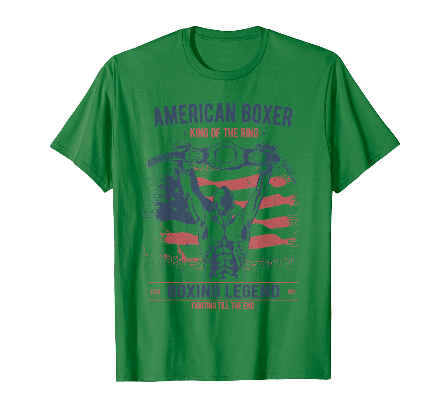 Boxing Shirts for Men Vintage Style Gifts USA American Boxer T-Shirt