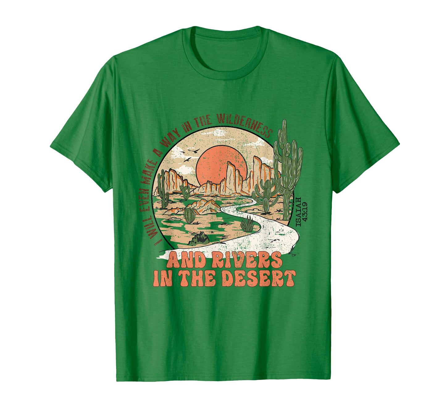 Retro Vintage Isaiah 43:19 I Will Make a Way Christian Jesus T-Shirt