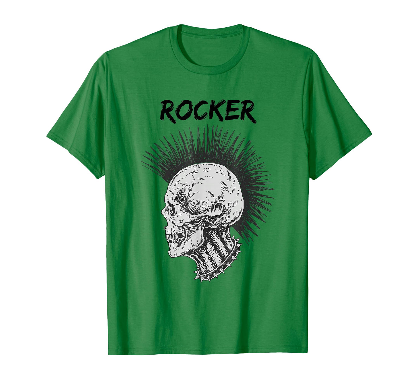 Rocker Skeleton Guitar Skater Cool Halloween Punk Rock T-Shirt