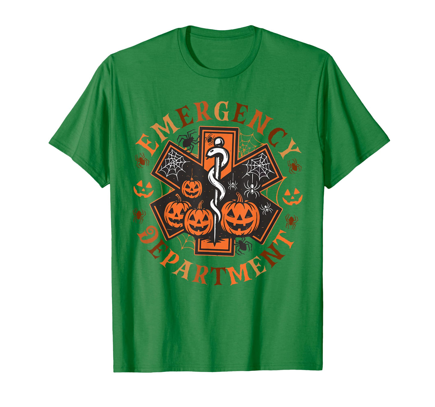 Retro Emergency Department Halloween ER Nurse Spooky Season T-Shirt