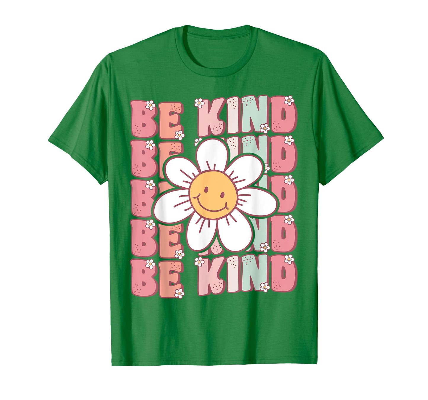 Groovy Be Kind Retro Cute Daisy Flower Positivity Kindness T-Shirt