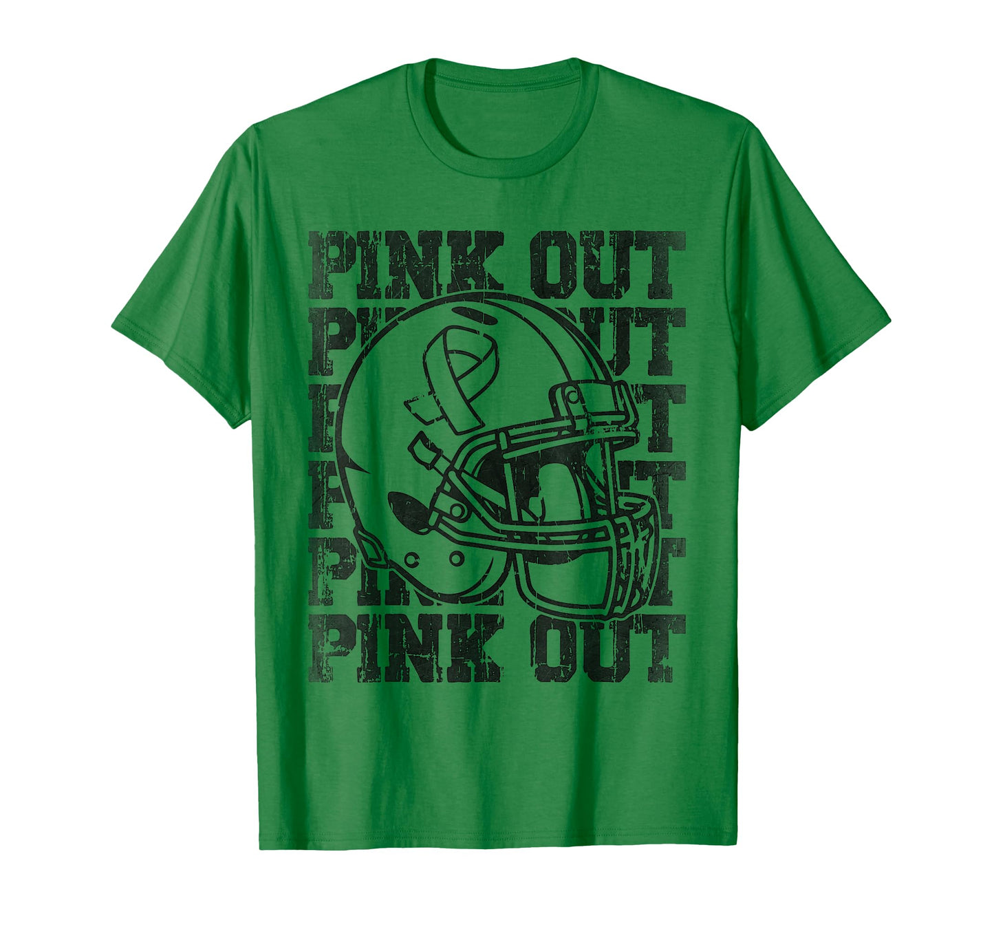 Pink Out Breast Cancer Awareness Football Mom Girls T-Shirt