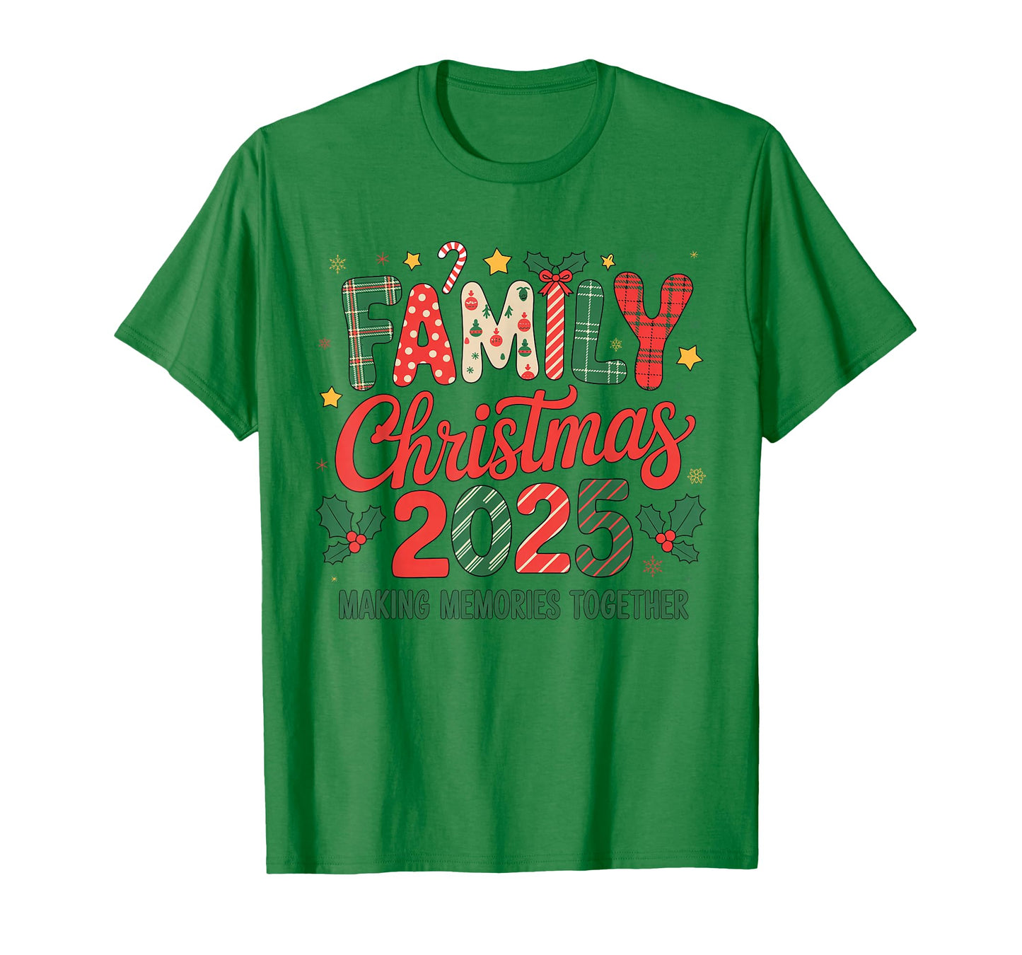 Family Christmas 2025 Santa Hat Matching Outfit Xmas Squad T-Shirt