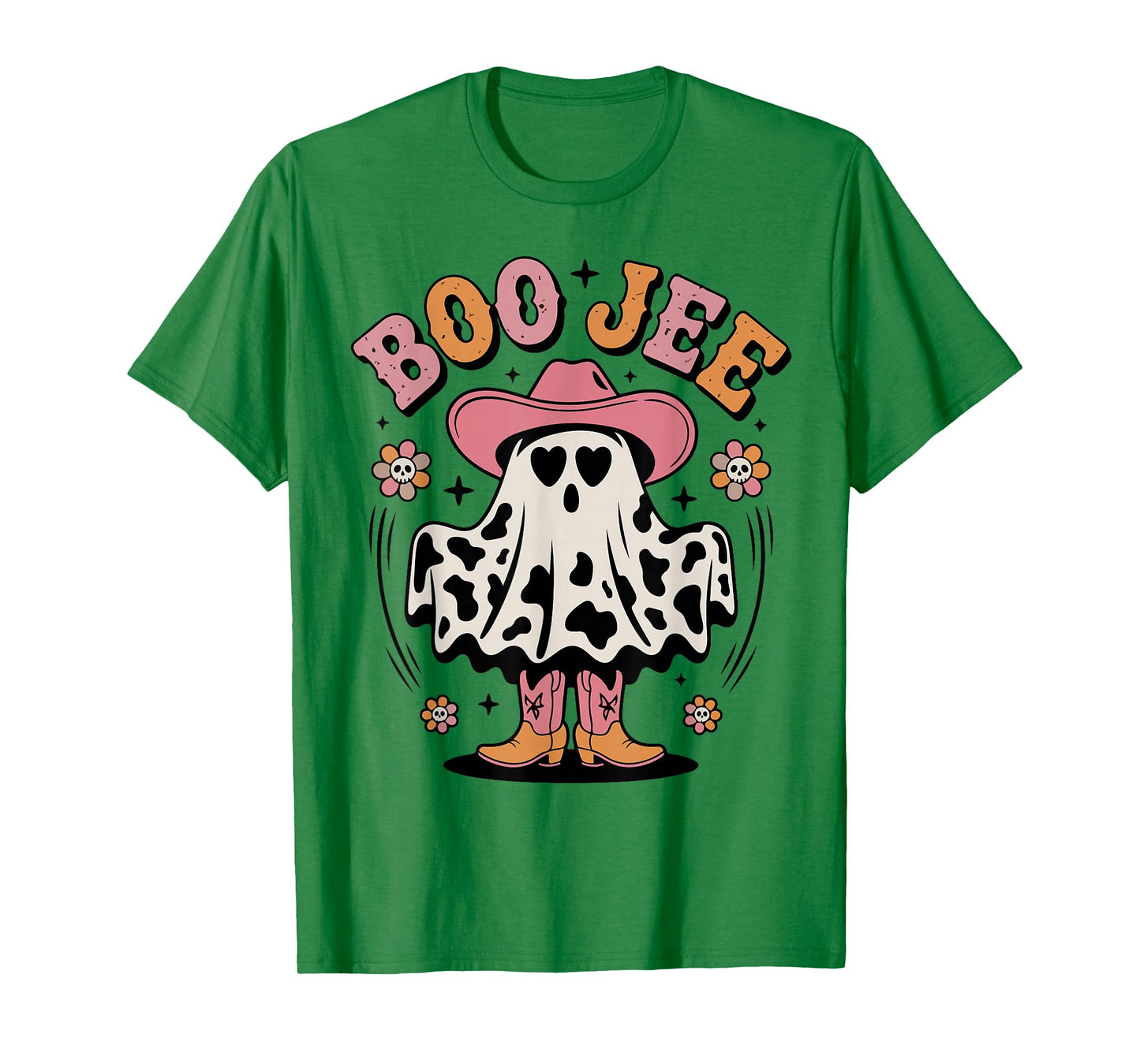 Halloween Boo JEE Ghost Cowgirl Cute Teen Girl Toddler Women T-Shirt