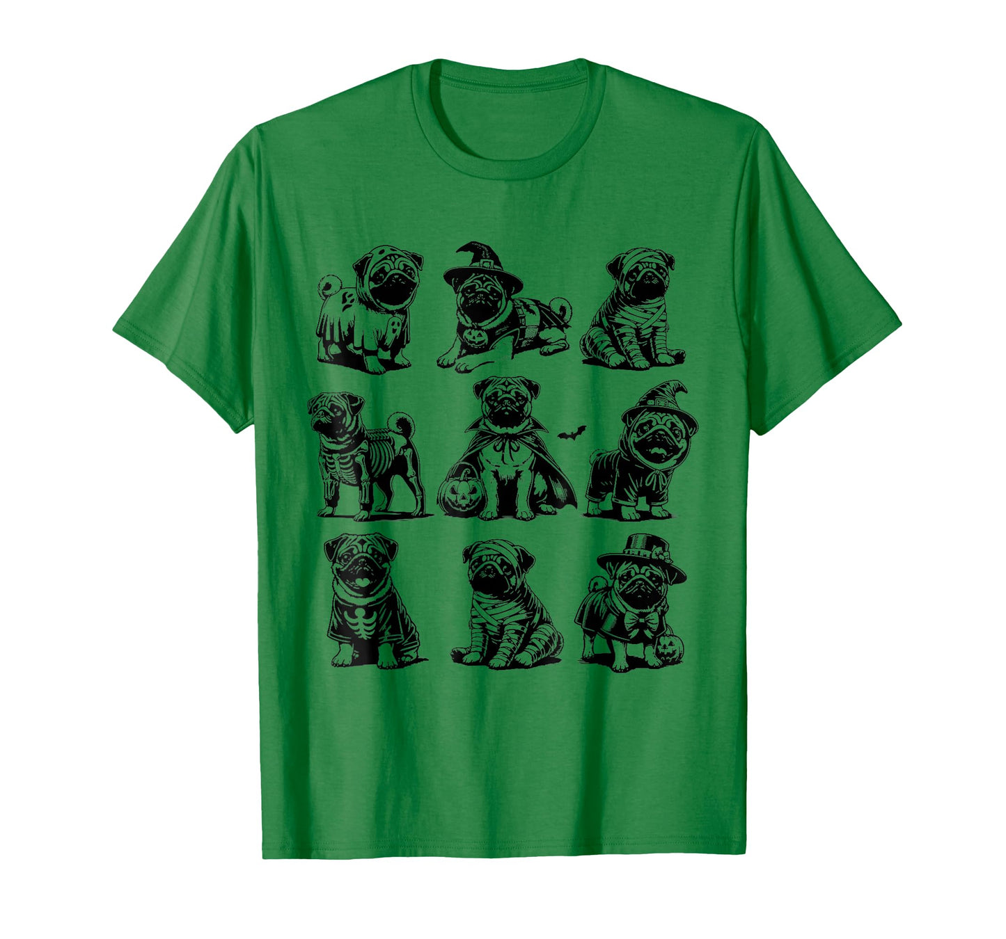 Pug Halloween Costume Spooky Ghost Pumpkin Pug Halloween T-Shirt