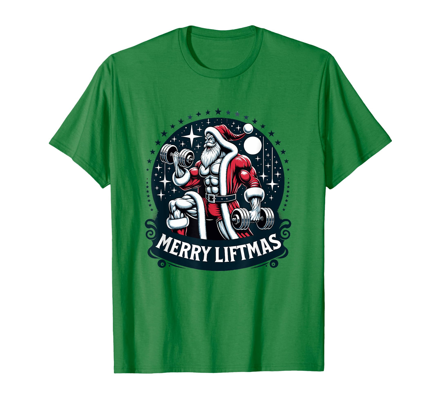 Swole Santa's Merry Liftmas, Buff Santa's T-Shirt