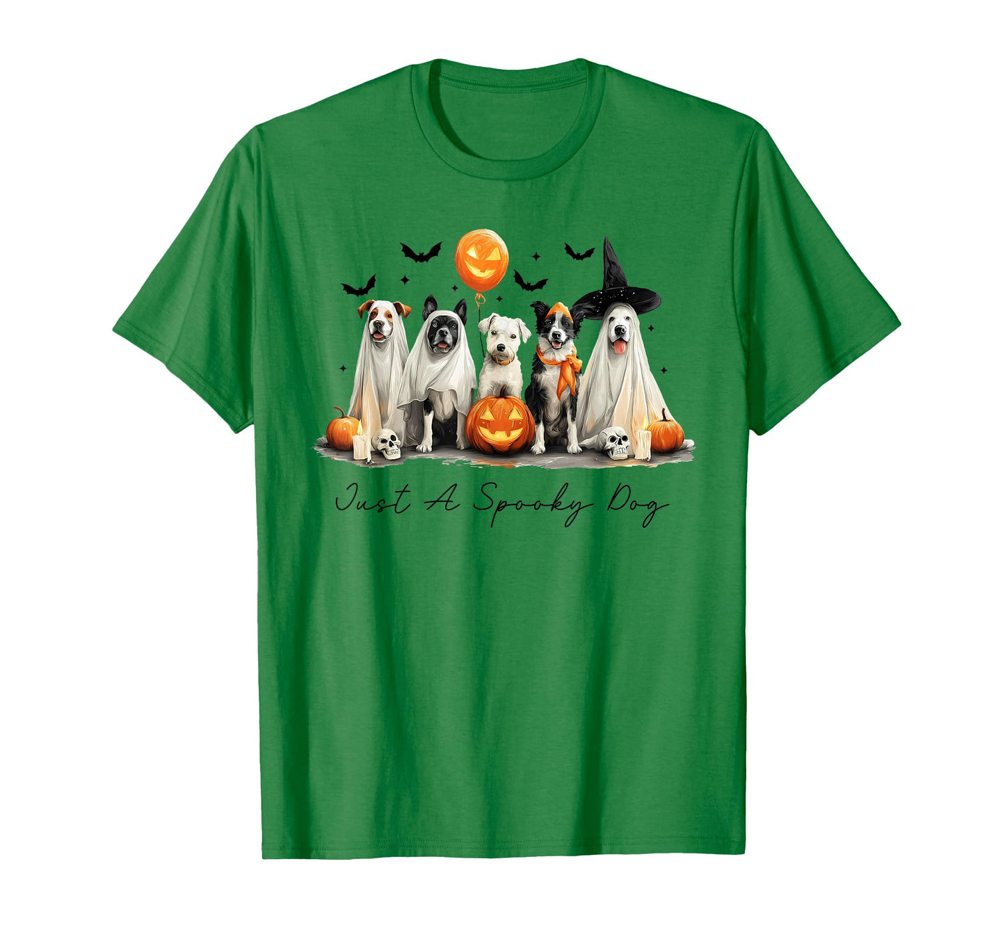 Just A Spooky Dog Halloween Dog Men Women T-Shirt