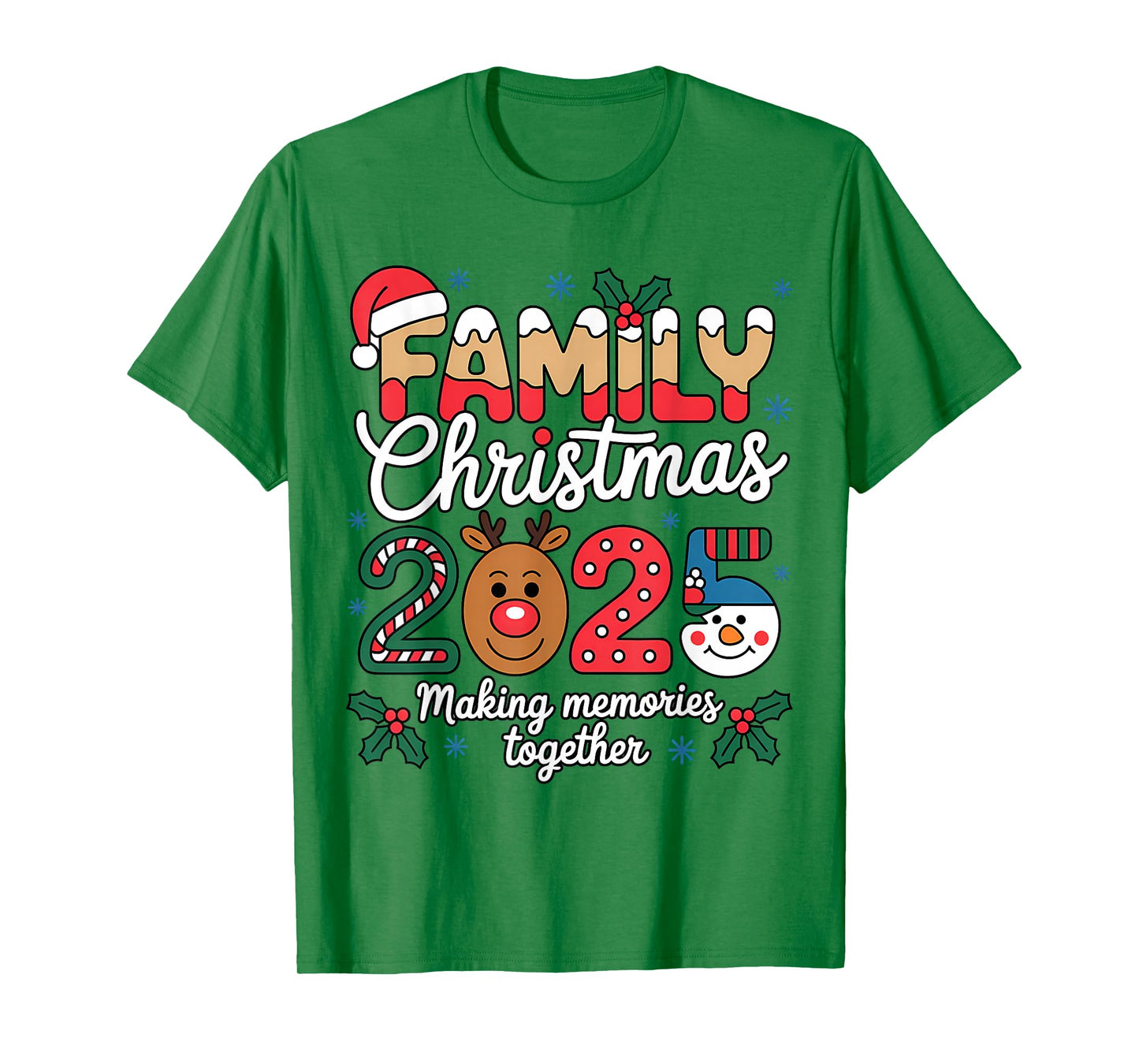 Family Christmas 2025 Matching Family Xmas Squad Santa T-Shirt