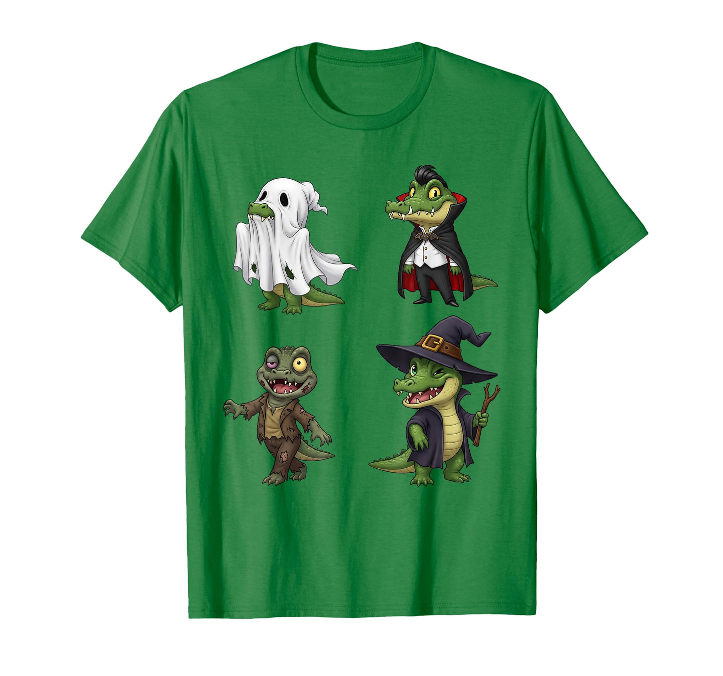 Halloween Crocodile Ghost Vampire Zombie Witch Costume Tee T-Shirt