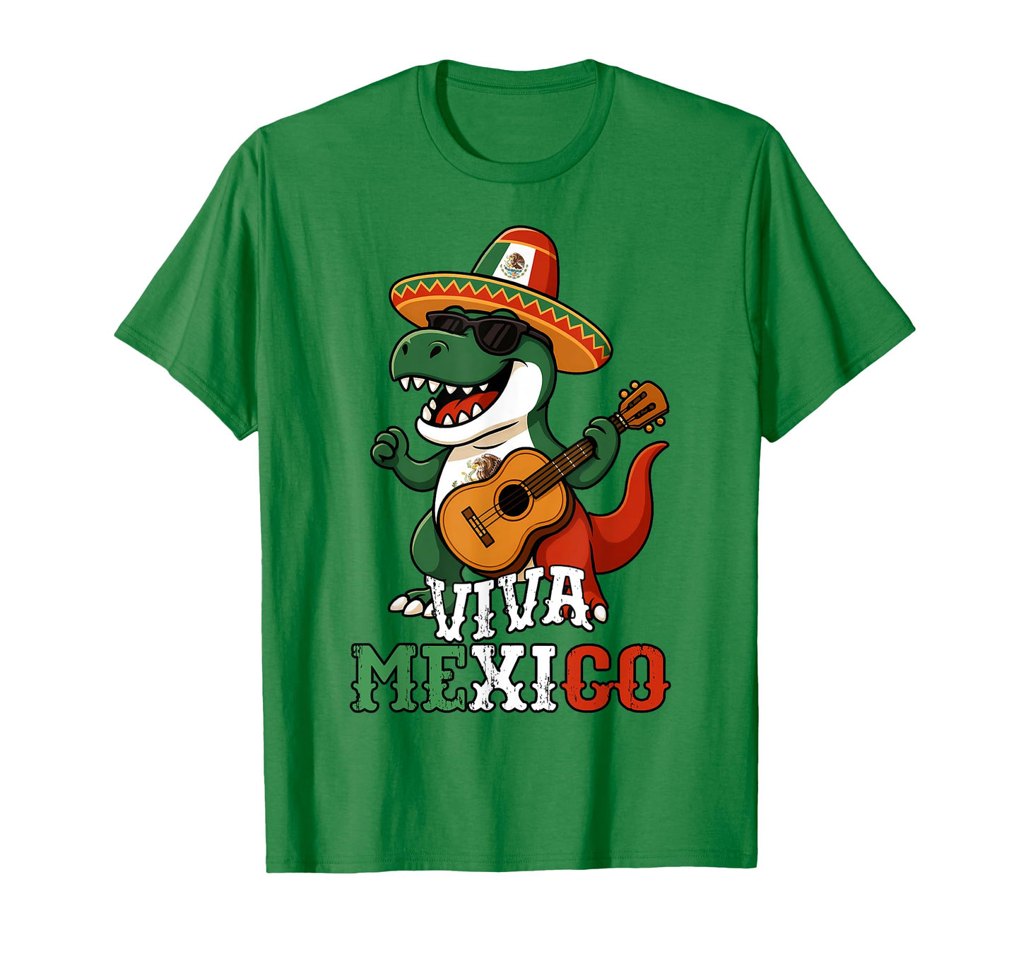 Viva Mexico Kids Boys Toddler Funny Mexican Dinosaur T-Rex T-Shirt