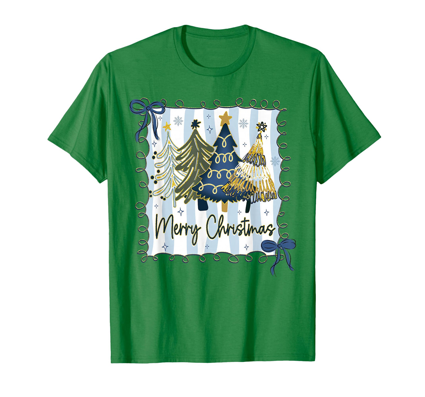 Coquette Preppy Christmas Tree Xmas Holiday Girly Women Kids T-Shirt